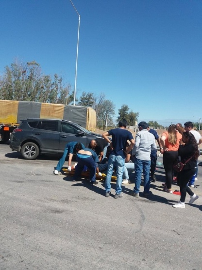 Accidente en la Ruta 40 .